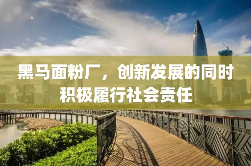 黑馬面粉廠，創(chuàng)新發(fā)展的同時積極履行社會責任