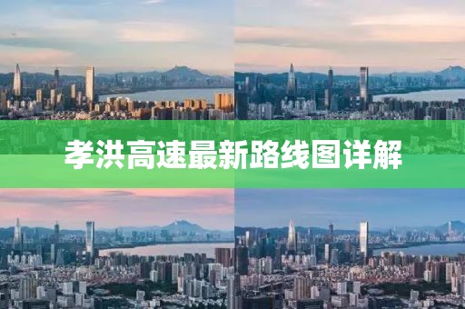孝洪高速最新路線圖詳解
