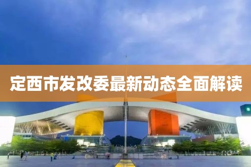 定西市發(fā)改委最新動(dòng)態(tài)全面解讀