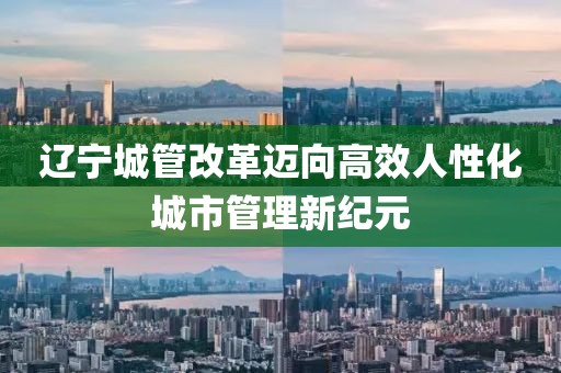遼寧城管改革邁向高效人性化城市管理新紀(jì)元