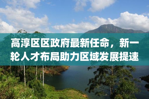 高淳區(qū)區(qū)政府最新任命，新一輪人才布局助力區(qū)域發(fā)展提速