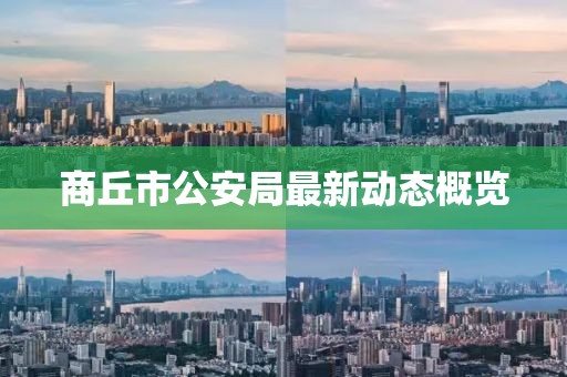 商丘市公安局最新動態(tài)概覽