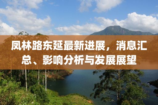 鳳林路東延最新進(jìn)展，消息匯總、影響分析與發(fā)展展望
