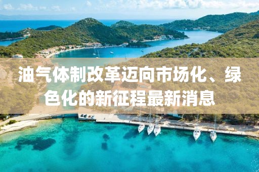 油氣體制改革邁向市場化、綠色化的新征程最新消息