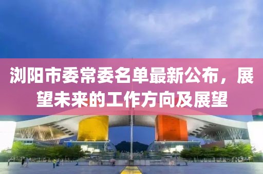 瀏陽(yáng)市委常委名單最新公布，展望未來(lái)的工作方向及展望