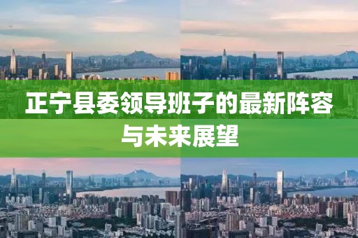 正寧縣委領(lǐng)導(dǎo)班子的最新陣容與未來展望