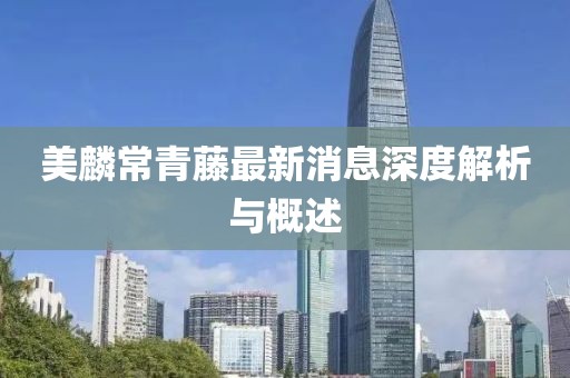 美麟常青藤最新消息深度解析與概述