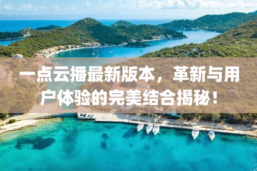 一點(diǎn)云播最新版本，革新與用戶體驗(yàn)的完美結(jié)合揭秘！