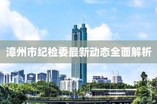 漳州市紀檢委最新動態(tài)全面解析