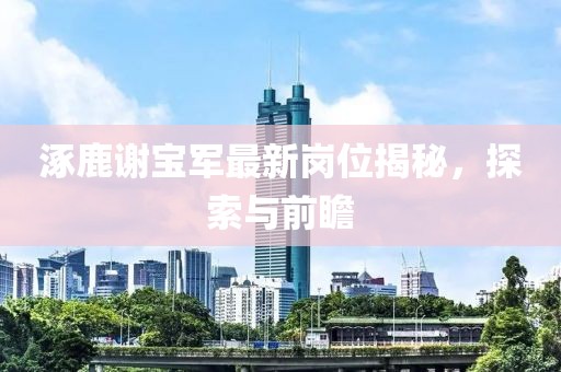 涿鹿謝寶軍最新崗位揭秘，探索與前瞻