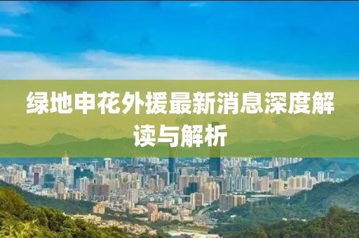 綠地申花外援最新消息深度解讀與解析