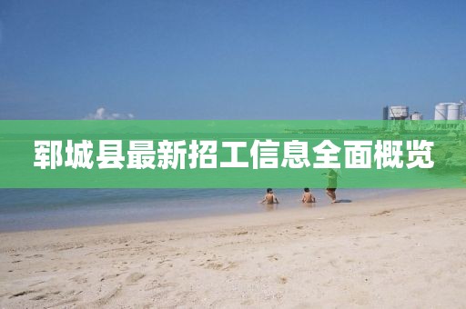 鄆城縣最新招工信息全面概覽