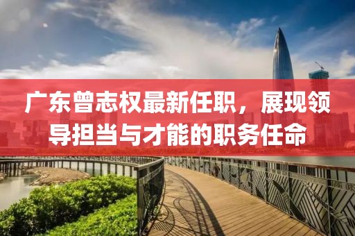 廣東曾志權(quán)最新任職，展現(xiàn)領(lǐng)導(dǎo)擔(dān)當(dāng)與才能的職務(wù)任命