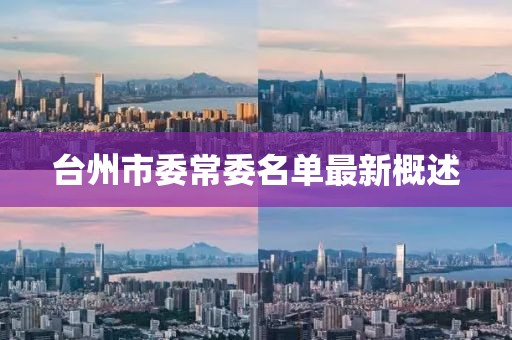 臺州市委常委名單最新概述