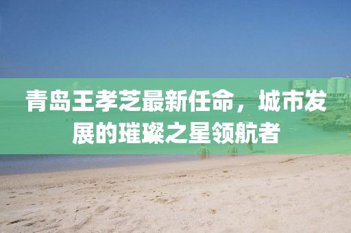 青島王孝芝最新任命，城市發(fā)展的璀璨之星領航者