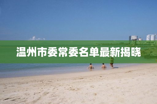 溫州市委常委名單最新揭曉