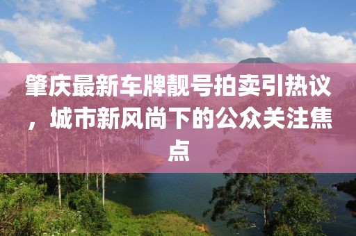 肇慶最新車牌靚號拍賣引熱議，城市新風尚下的公眾關(guān)注焦點
